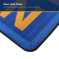 Tapis de jeu éducatif moderne pour enfants, idéal pour la maternelle, la maison et les pique-niques, avec grille de comptage aux couleurs vives pour l'apprentissage pré-scolaire des chiffres, 5x7 pieds, cousu