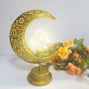 Bán Buôn LED Ánh Sáng Sáng Tạo Cá Tính Rèn Sắt Mặt Trăng Bóng Đèn Bóng Sao Bầu Không Khí Bảng Đèn Phòng Ngủ Trang Trí - Product Image 6