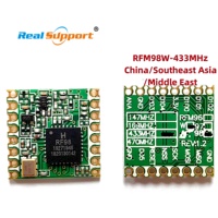 Module émetteur-récepteur RF sans fil longue portée HopeRF de qualité industrielle LoRa RFM98W-433MHz 10km, anti-interférence automobile CN/GUA