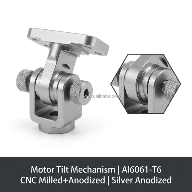 OEM CNC Machining Parts Motor Tilt Mechanism Aluminum Prototype to Production One-Stop Service Factory