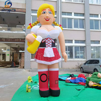 Ballon décoratif de poupée de Hollande de fille gonflable de 4m de haut pour la location de partie