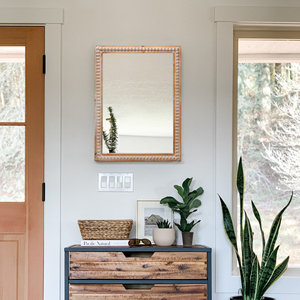 Wood Framed <b>Mirror</b> 22x30 Inches <b>Rectangle</b> <b>Wall</b> Mounted Bathroom Vanity <b>Mirror</b> Farmhouse Style - Product Image 5