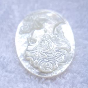 <span class=keywords><strong>Camée</strong></span> sculptée à la main en <span class=keywords><strong>nacre</strong></span>, style antique et vintage, sculpture de tête en coquillage naturel, pour la fabrication de bijoux, vente en gros - Product Image 6