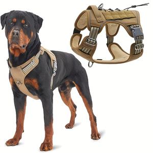 สายรัดฝึกสุนัขแบบสะท้อนแสง DOUBLEFLY ผลิตจากโพลีเอสเตอร์ สำหรับสุนัขขนาดเล็ก/กลาง/ใหญ่ พร้อมคลิปหน้าสำหรับควบคุมสายจูงได้ง่าย - Product Image 1