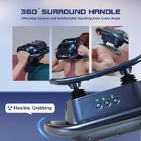 Masseur électrique pour les pieds, 30 vitesses, vibration profonde des tissus, télécommande mains libres, pour soulager les douleurs aux jambes/dos à domicile