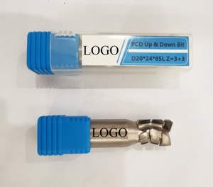 Cắt Chiều Dài 25Mm Shank 12Mm Plywod Nén CNC Router Làm Tổ Bit PCD Kim Cương Xoắn Ốc Router Bit Cho Gỗ Chế Biến Gỗ PCD - Product Image 6