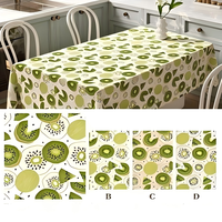 Nappe en PVC écologique, résistante à la chaleur, durable, imperméable, anti-taches, carrée, pour cuisine, café, fête, personnalisable