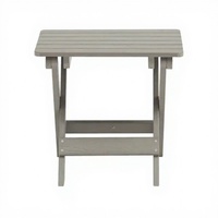 Petite table pliante moderne en plastique et bois, plateau de service, table basse, table d'appoint extérieure, sièges de douche