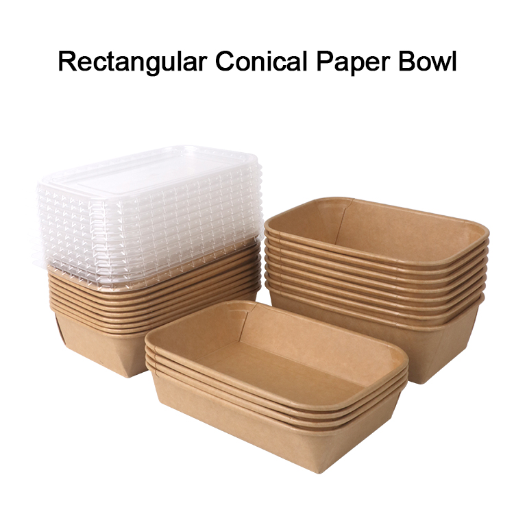 Ciotola di Carta Rettangolare Conica