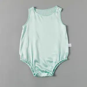 Lange Mouw Kinderen Pijama Effen Pyjama Sets Satijnen Kids Peuter Baby Jongen Meisje Zijde Satijnen Top Broek Zijde Nachtkleding