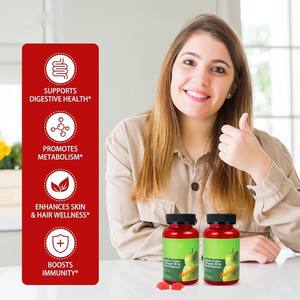 Sumber pabrik langsung penjualan terbaik lonjakan besar cuka Apel Fudge permen Gummy 60-hitungan untuk dewasa pencernaan imun - Product Image 4