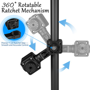 Velpaw 0 Degree Pole Mount Trolling Motor Shaft Bracket, Compatible with Garmin LiveScope Plus LVS34 Transducer - Product Image 2
