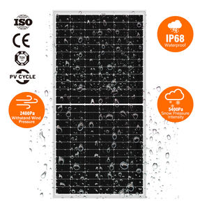 Srsolar ประสิทธิภาพสูง 22.8% <span class=keywords><strong>IEC</strong></span> <span class=keywords><strong>61215</strong></span> 500W แผงเซลล์แสงอาทิตย์โมโน 550W HJT MBB แผงเซลล์แสงอาทิตย์ Monocrystalline จีน - Product Image 5