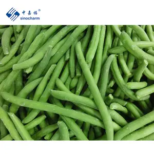 Haccp Approved New Crop 6-12cm Whole Top Green Pearl IQF Frozen Green Bean From Sinocharm