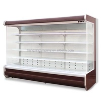 Enfriador de Exhibición de Frutas y Verduras con Refrigeración por Aire, Iluminación LED y Control por Aplicación para Supermercados, Gran Venta