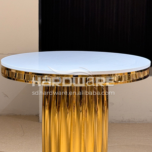 Nuevos Soportes <span class=keywords><strong>para</strong></span> Tartas de Acero Inoxidable, Diseño Elegante, Moderno <span class=keywords><strong>y</strong></span> Simple, con Superficie de MDF Blanco, Decoración <span class=keywords><strong>para</strong></span> Bodas, Cumpleaños, Baby Shower <span class=keywords><strong>y</strong></span> Fiestas - Product Image 5