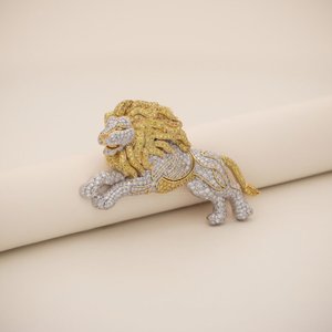 Broche de luxe en diamant, argent sterling 925, bijou raffiné et élégant, épingle de mode pour mariage, fête, usage quotidien, cadeau pour femme - Product Image 2