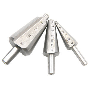 Dụng Cụ Kim Loại Thép Tốc Độ Cao Màu Sắc Tự Nhiên 3 Chiếc Mũi Khoan Ô Lỗ Mở Vát Cạnh Và Khoan Tấm - Product Image 2