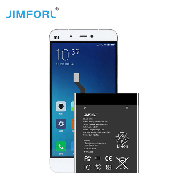 Original BM22 Replacement 2910mAh Lithium Rechargeable Digital Mobile Phone Battery for Xiaomi Mi 5 in Stock