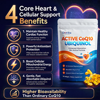 Gélules de CoQ10 ODM 300mg à Libération Liposomale pour la Santé Cardiaque, la Production d'Énergie Mitochondriale, le Renforcement Immunitaire, Certifié Halal, 90 Gélules