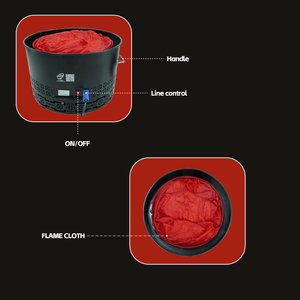 Lámpara Circular Impermeable de Alta Calidad de 50CM, Resistente a la Lluvia, para Decoración de Jardín, Bodas, Restaurantes y Ambientes Exteriores - Product Image 2