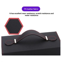Boîte de rangement modulaire en cuir PU pour cartes de jeu, avec fenêtres transparentes, 4 compartiments séparés pour les jeux de cartes MTG, étui pour cartes de jeux de société