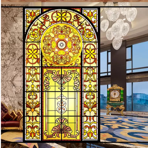 Dôme en <span class=keywords><strong>vitrail</strong></span> peint à la main pour plafond de bâtiment religieux, lucarne de villa de luxe, <span class=keywords><strong>verre</strong></span> trempé courbé à chaud, motif personnalisé 16m - Product Image 5