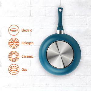 Ensemble de 10 ustensiles de cuisine en alliage d'aluminium antiadhésif avec couvercles en verre, poignées en bakélite, résistant au four, pour cuisinières à gaz et à induction - Product Image 4