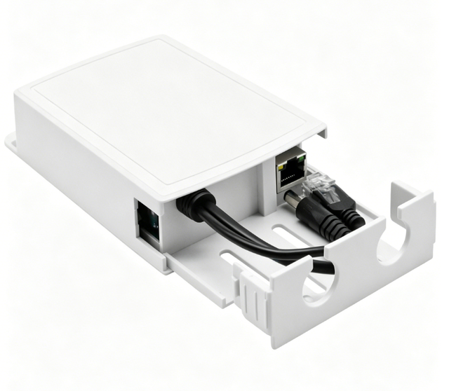 TC-PD024SAT-GF Outdoor 48V 24V 1000M Waterproof AT-Standard POE Separator Camera Access Control AP Power Supply Module Splitter