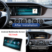 Pantalla Multimedia Táctil para Tablero de Instrumentos con Sistema Android 15 de 8 Núcleos, STWEI, Conexión Inalámbrica Carplay, para Mercedes Benz Clase S W222 NTG5.0, GPS NAVI