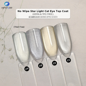 No Wipe Star Light Cat Eye Top Coat HEMA & TPO FREE Cat Eye Top Coat Gel Magnetic Top Coat Long Lasting Private Label - Product Image 3