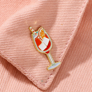Broches de copas de vino de frutas, insignias de Metal para ropa, bolsas de mezclilla, sombreros, barra perfecta, regalos, Pin de solapa, venta al por mayor, personalizado - Product Image 3