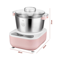 Batteur sur socle électrique sans fil AIHOME 7L avec bol mélangeur en acier inoxydable, crochet pétrisseur, tête inclinable, moteur DC, 3 vitesses