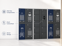 Casillero Inteligente para Equipaje, Sistema de Almacenamiento de Equipaje de Autoservicio, Sistema Seguro de Almacenamiento de Equipaje para Hoteles, Centros Comerciales y Apartamentos, OEM ODM