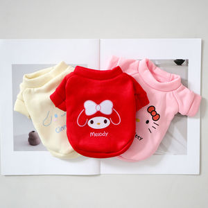 Sanrio Print Fleece Sweatshirt For <b>Cats</b> And Dogs Autumn Winter Warm Pet <b>Clothes</b> - Product Image 3