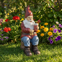 Gnomos de Jardín de Resina Hechos a Mano, Ecológicos, Resistentes a la Intemperie, Impermeables, de Lujo, Diseño Personalizado, Venta al Por Mayor, OEM ODM
