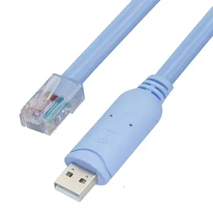 RJ45 Male to DB9 RS232 Female 1.5m 4.9ft Network Console Cable Adapter Converter for Cisco Switch Router