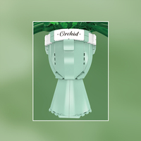 MOULD KING 24123 - Juego de Bloques de Construcción de Orquídeas Mariposa Blancas, Juguetes para Niñas y Niños, Modelo de Jardín para Armar