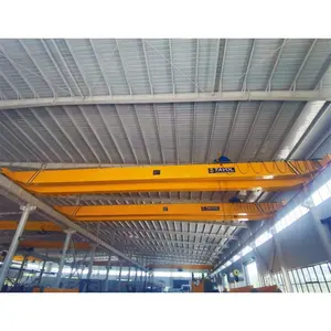 Factory Wholesale 5 Ton 10 Ton 20Ton Double Girder Travelling Overhead Bridge Crane with crane runway rail
