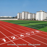 Revêtement de sol sportif en tartan synthétique PU de qualité professionnelle 400m, sans bulles, haute résistance, pour écoles et stades, provenant de Chine