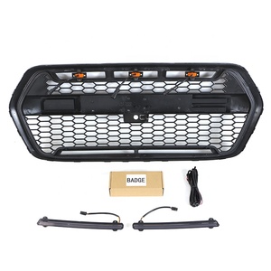 Ricambio Auto altri accessori esterni griglie per Auto in plastica ABS nera griglia anteriore con barra LED adatta per <span class=keywords><strong>Ford</strong></span> Transit <span class=keywords><strong>Van</strong></span> dal 2020 al 2023 - Product Image 4