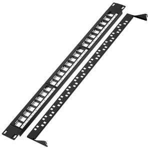 แผงแพทช์เปล่าแบบ UTP 24 พอร์ต สำหรับสายเคเบิล Cat5e Cat6 Cat7 Cat8 ราคาจีน - Product Image 4