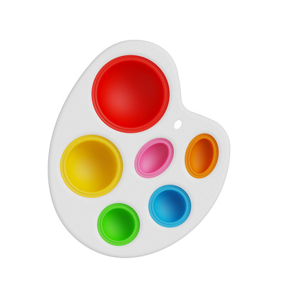 Цветная силиконовая переворачивающаяся доска, детская игрушка для пальцев, игрушка-антистресс для детей и взрослых
