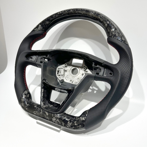 Volante Deportivo de Fibra de Carbono Forjado de Alta Gama, Personalizado y de Gran Venta, con Cuero, para Seat <span class=keywords><strong>Cupra</strong></span> <span class=keywords><strong>Leon</strong></span> MK3, Volante de Carreras para Tuning de Autos - Product Image 4