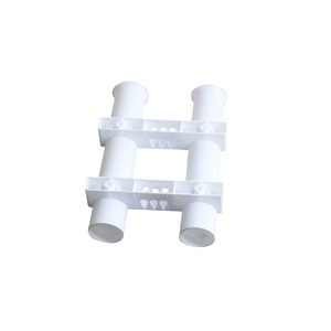 Porte-canne à pêche détachable à deux trous, en plastique ABS noir et blanc, pour bateau et yacht, état neuf et d'occasion - Product Image 1