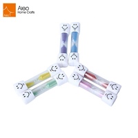 Minuterie de sable en plastique, mini denture pour les dents, sablier pour la dentition de 3 minutes, pour dentiste, publicité,