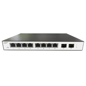 Commutateur réseau de bureau multi-gigabit 2.5G à 8 ports avec 2 emplacements de liaison montante SFP + 10G