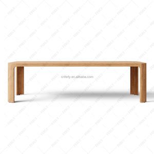 फेली ठोस टेक आउटडोर डाइनिंग सेट 6 सीटर टेबल चेयर सभी मौसम गार्डन के साथ फर्नीचर - Product Image 2