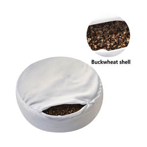 Coussin de méditation en coton et lin 100% naturel avec housse amovible, rembourrage en sarrasin, pochette parfumée à la rose, <span class=keywords><strong>pour</strong></span> la remise en forme - Product Image 6