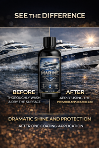 GRAPHONEX MARINE CERAMIC COATING Protection professionnelle pour bateaux, yachts et jet-skis avec brillance extrême et résistance au sel 50ml - Product Image 3